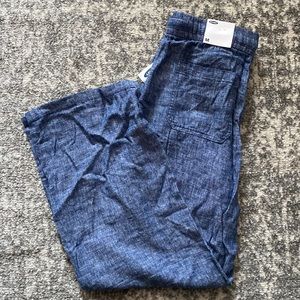 NWT old navy blue linen pants